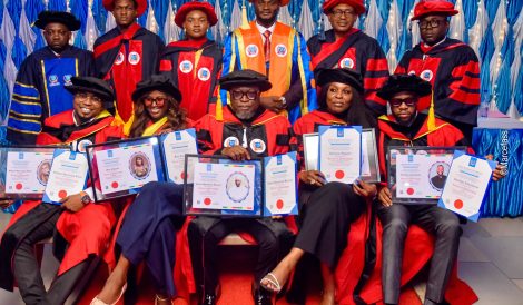 conferment of honorary degree in heim-weldios university benin