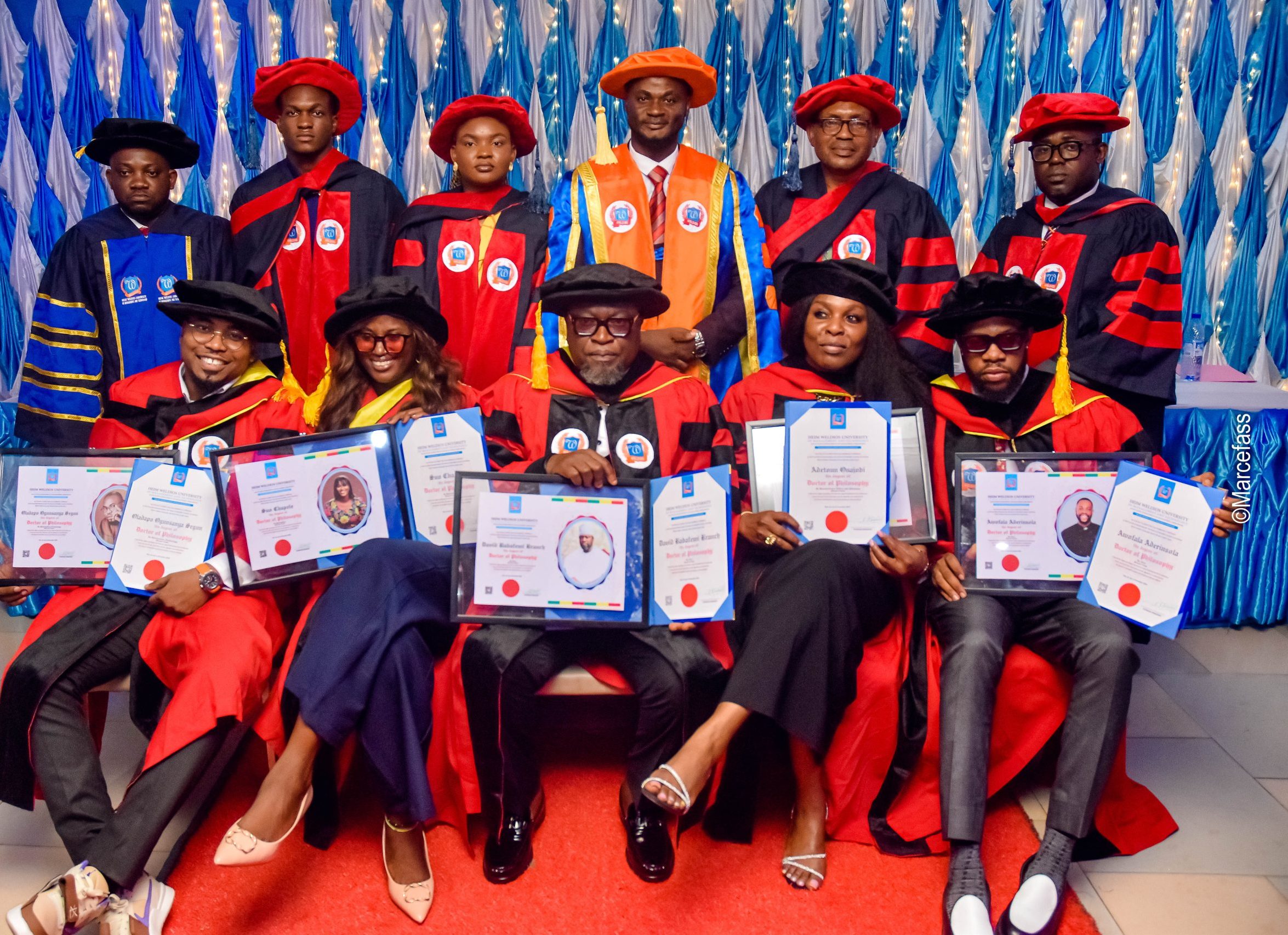 conferment of honorary degree in heim-weldios university benin