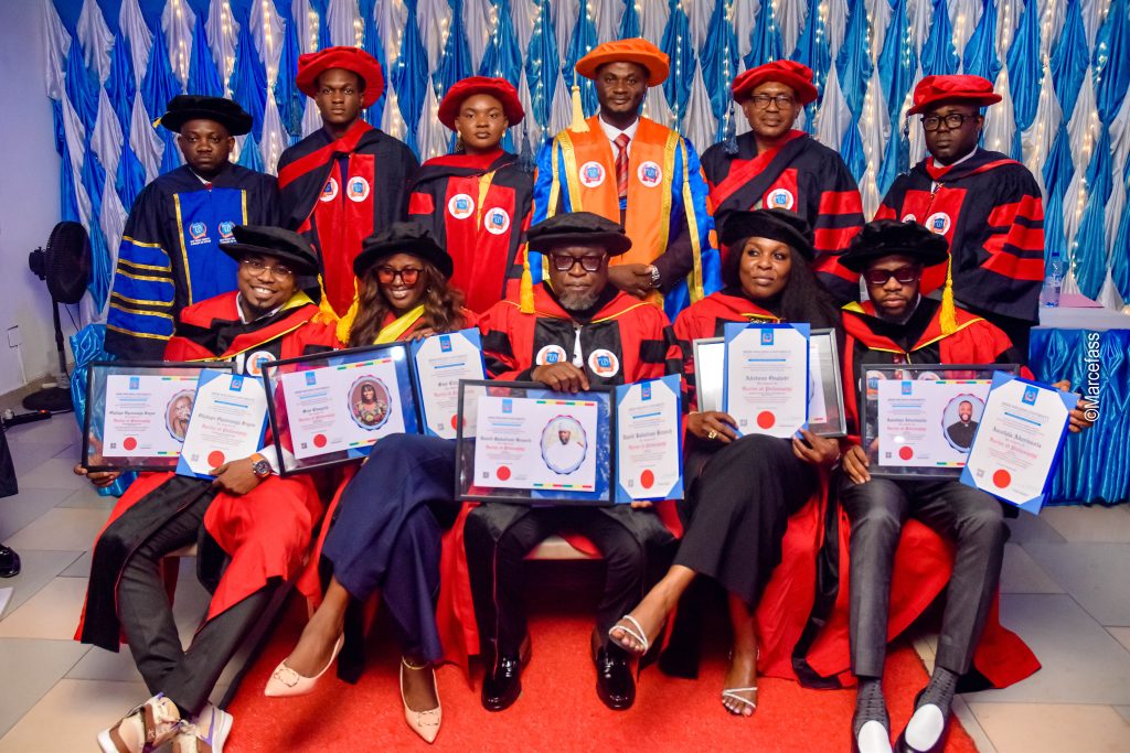 conferment of honorary degree in heim-weldios university benin